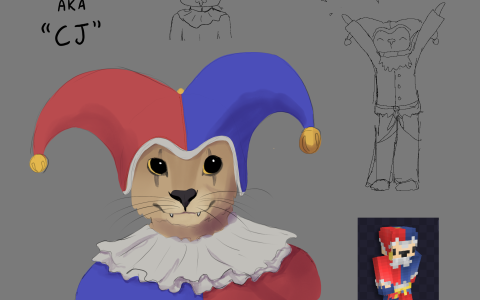 "My interpretation of what CJ might look like. I imagine him as being catlike."