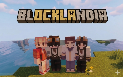 "I made a Blocklandia Desktop wallpaper with a screenshot!"